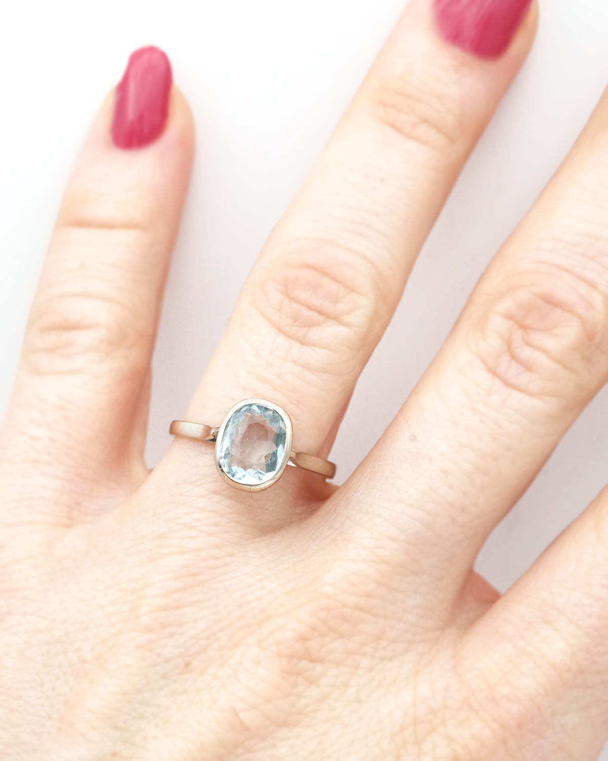 Vintage aquamarine ring