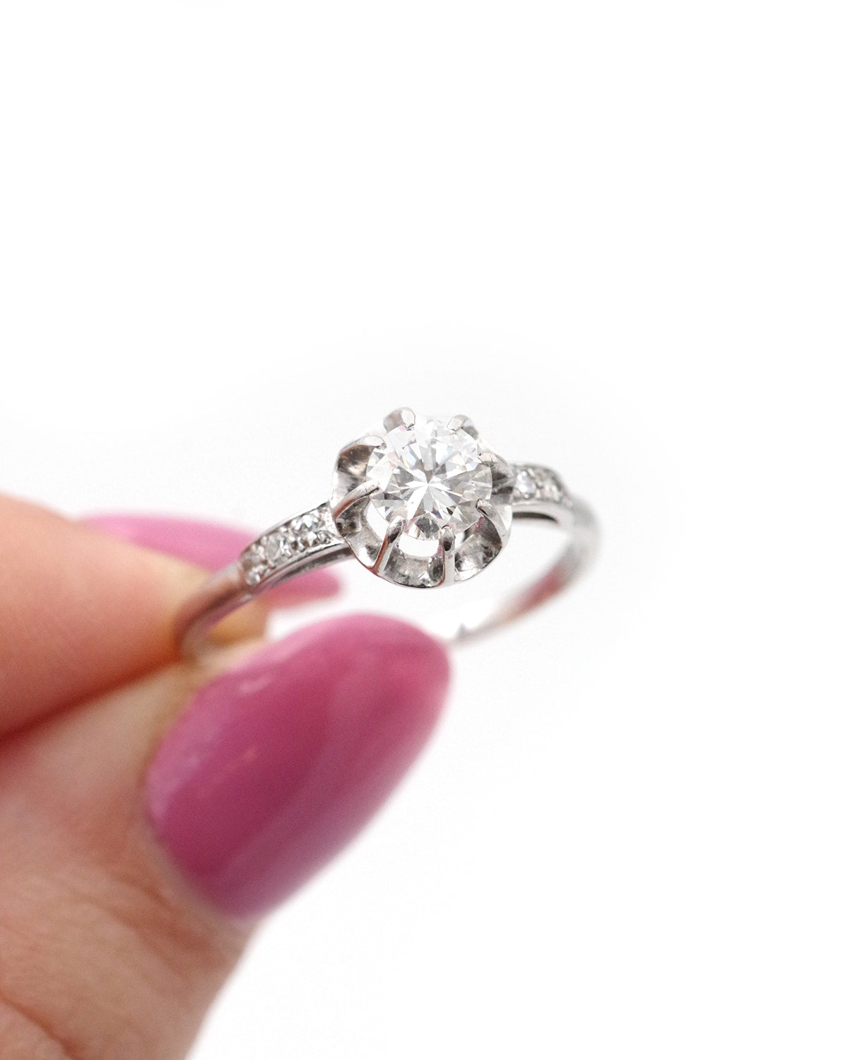 Art deco solitaire ring