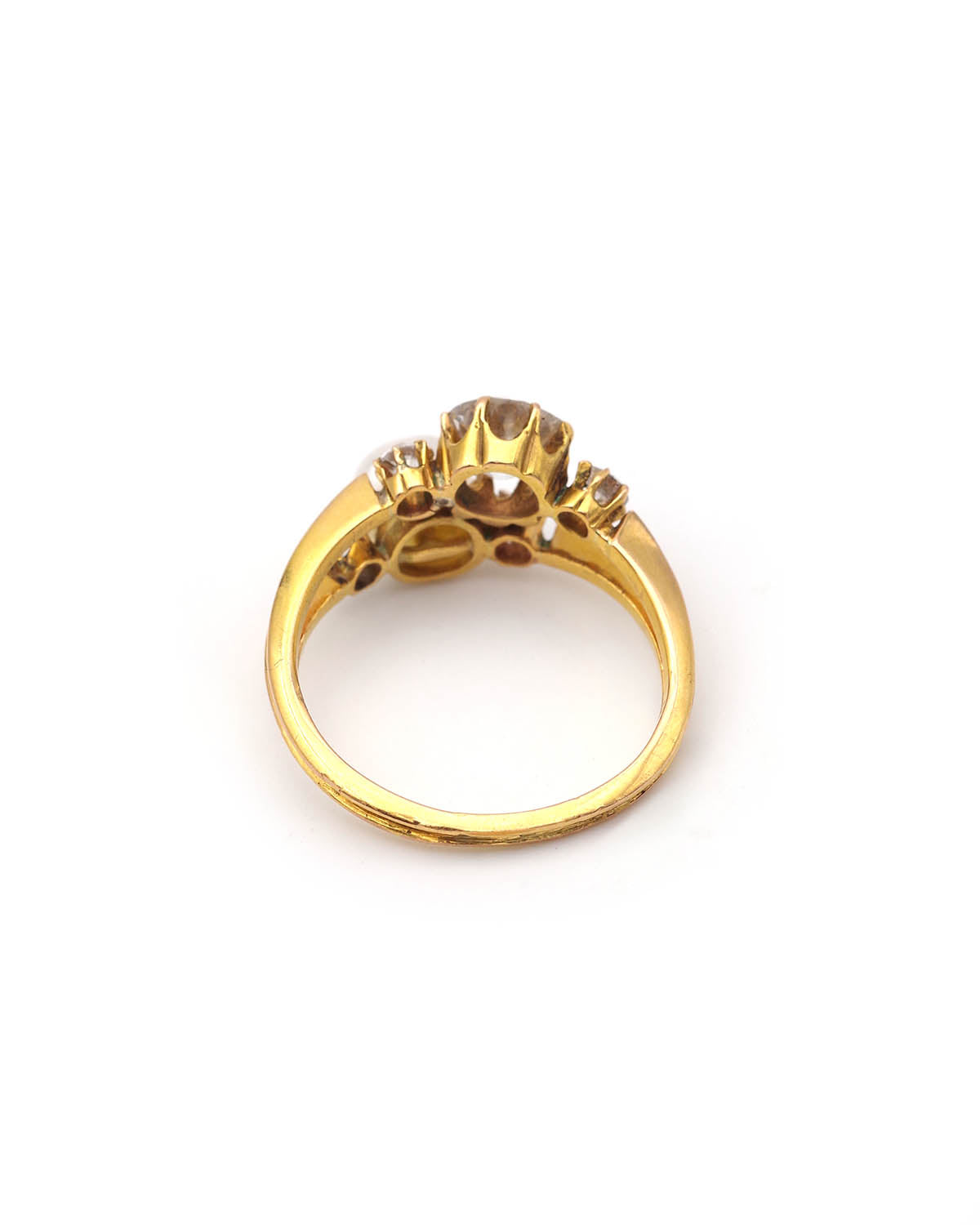 Bague toi et moi en or Belle Epoque