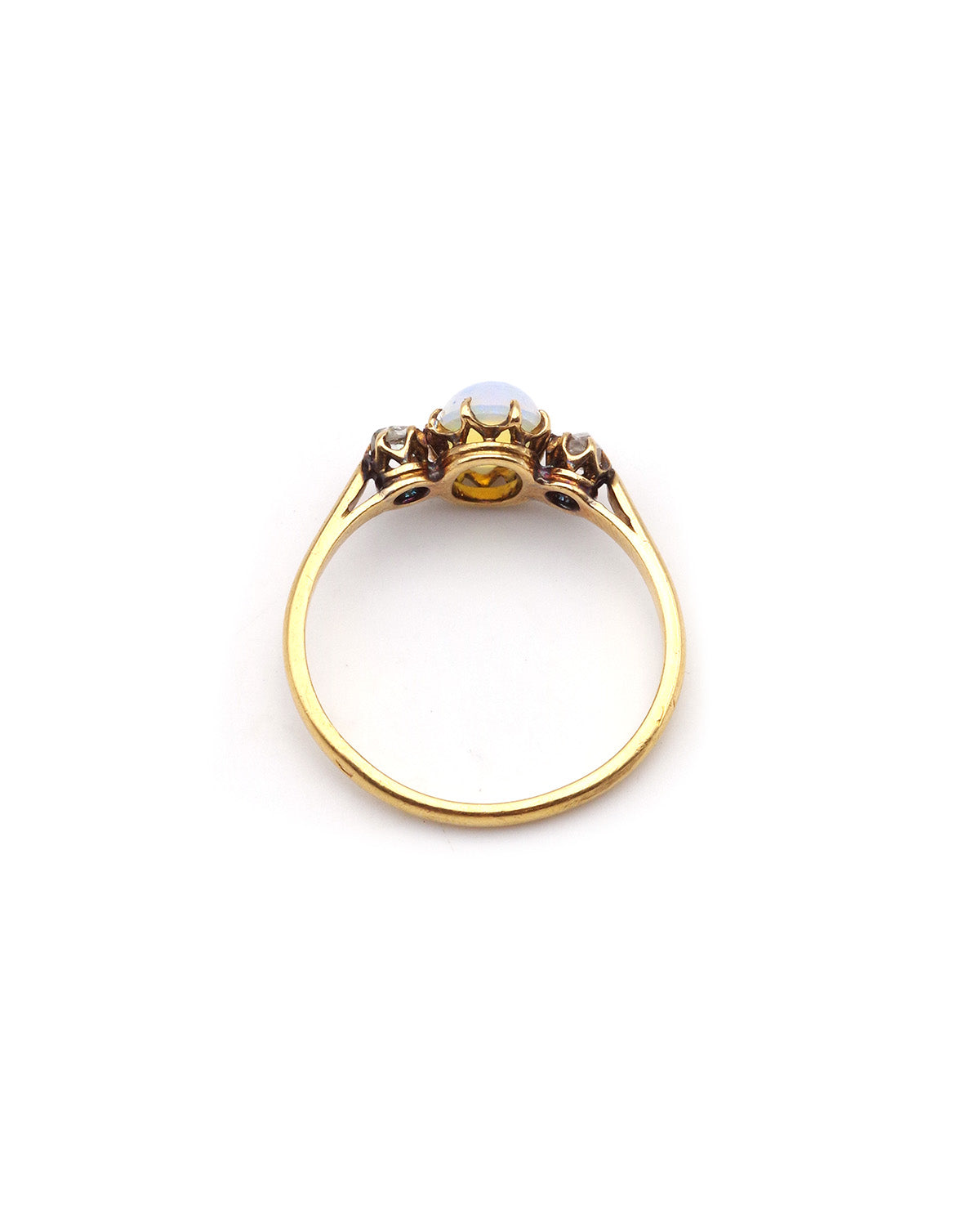 Edwardian opal diamond ring