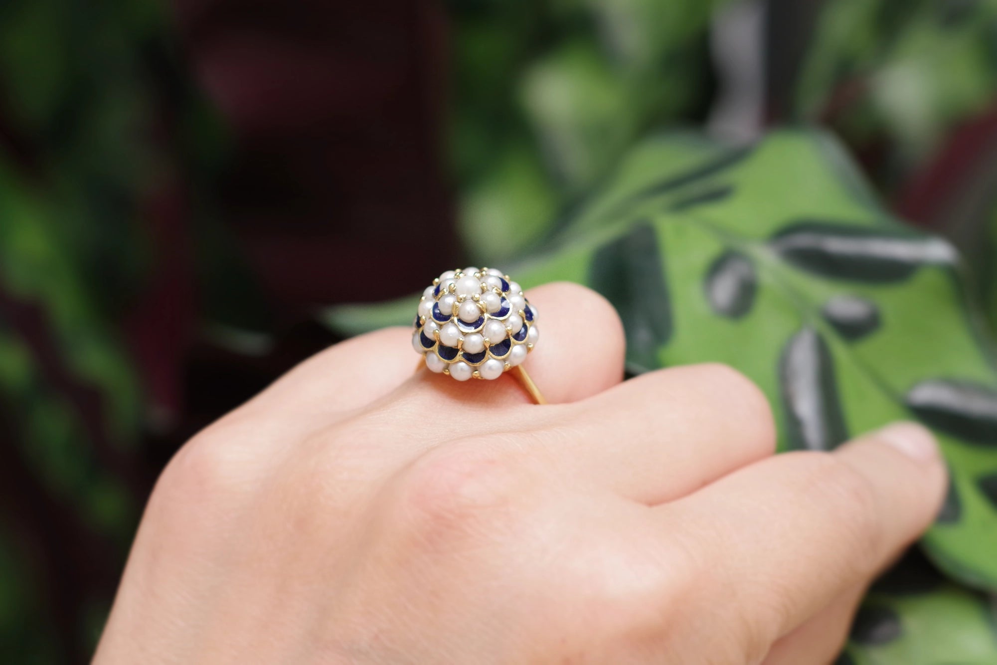 bague cocktail en or