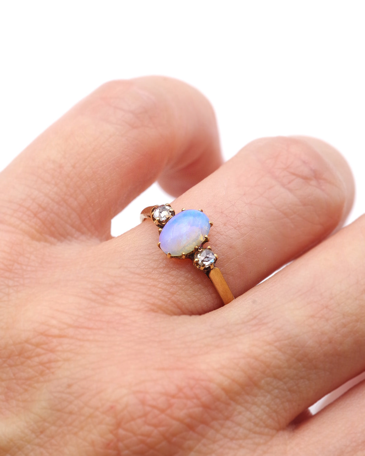 Edwardian opal ring in gold