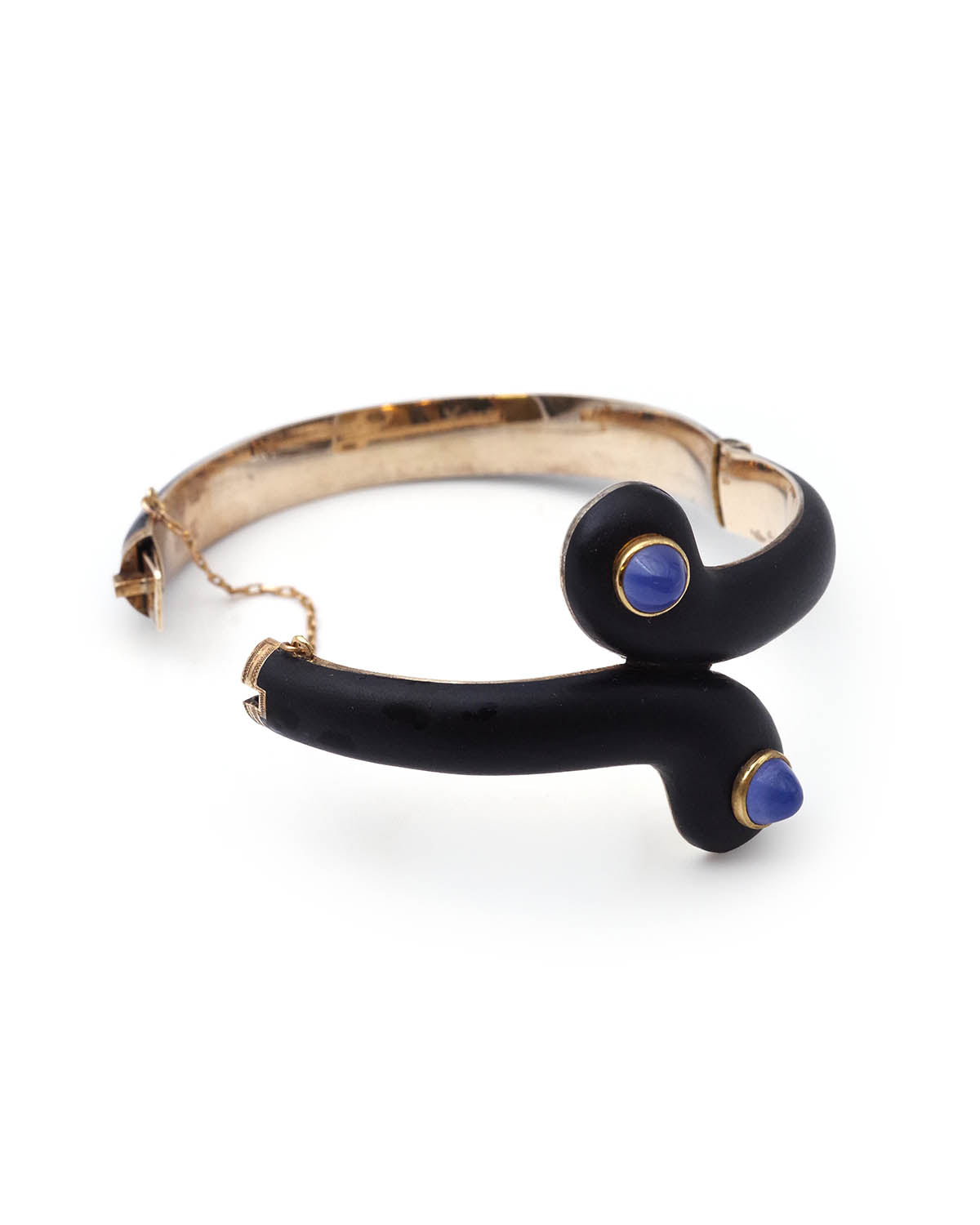 edwardian black bracelet and chalcedony