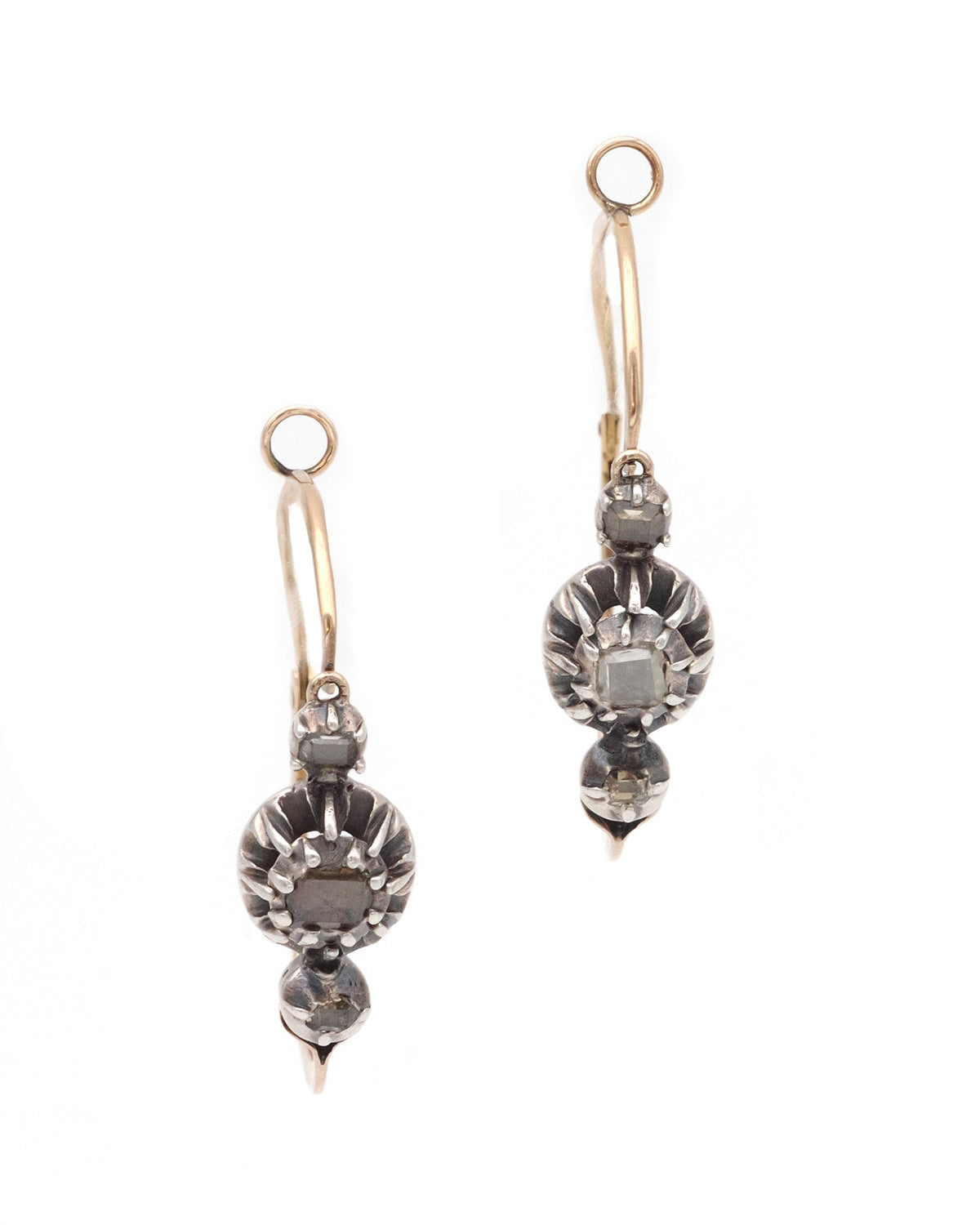 Victorian diamond earrings in gold