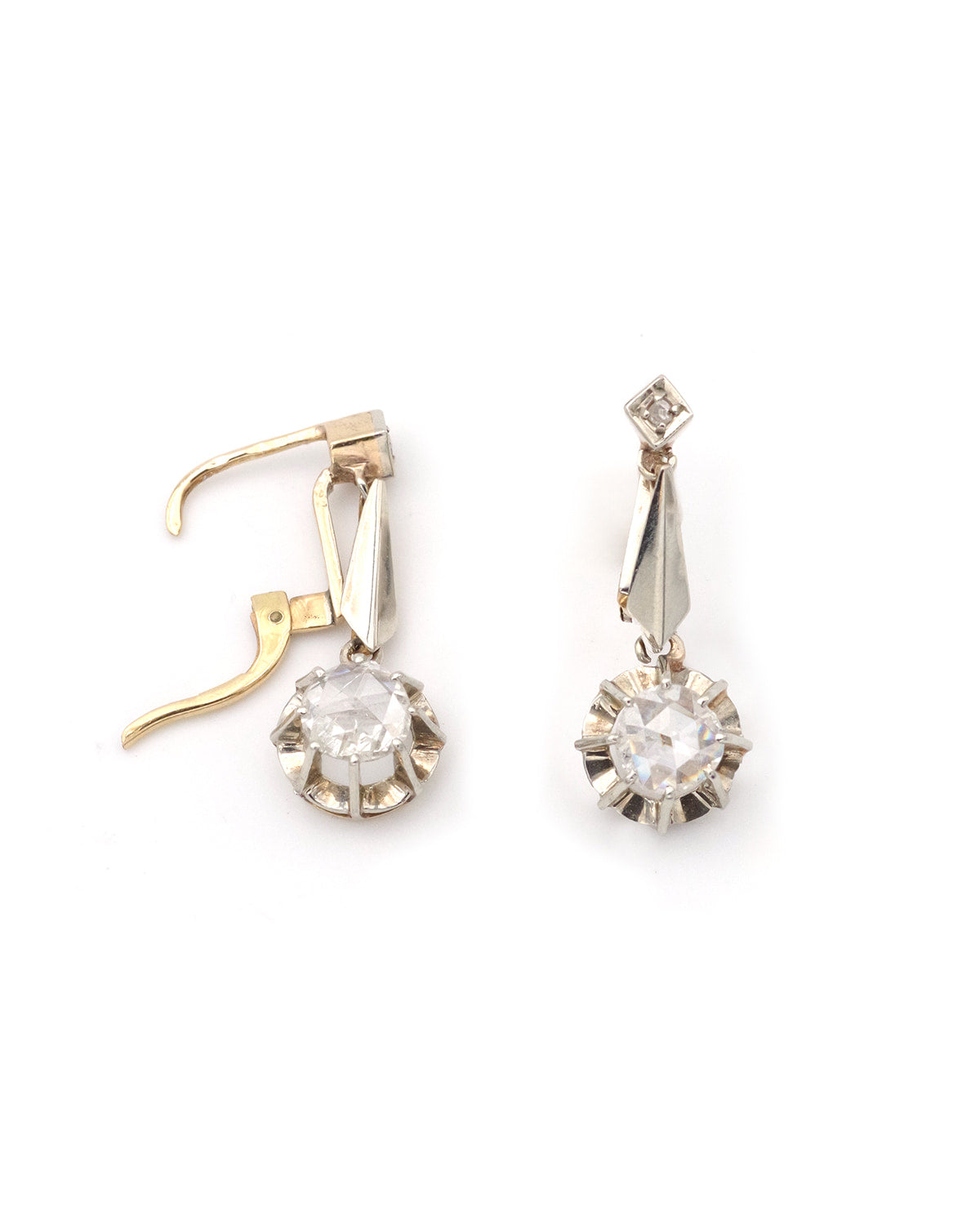 Dormeuses Art Deco diamants