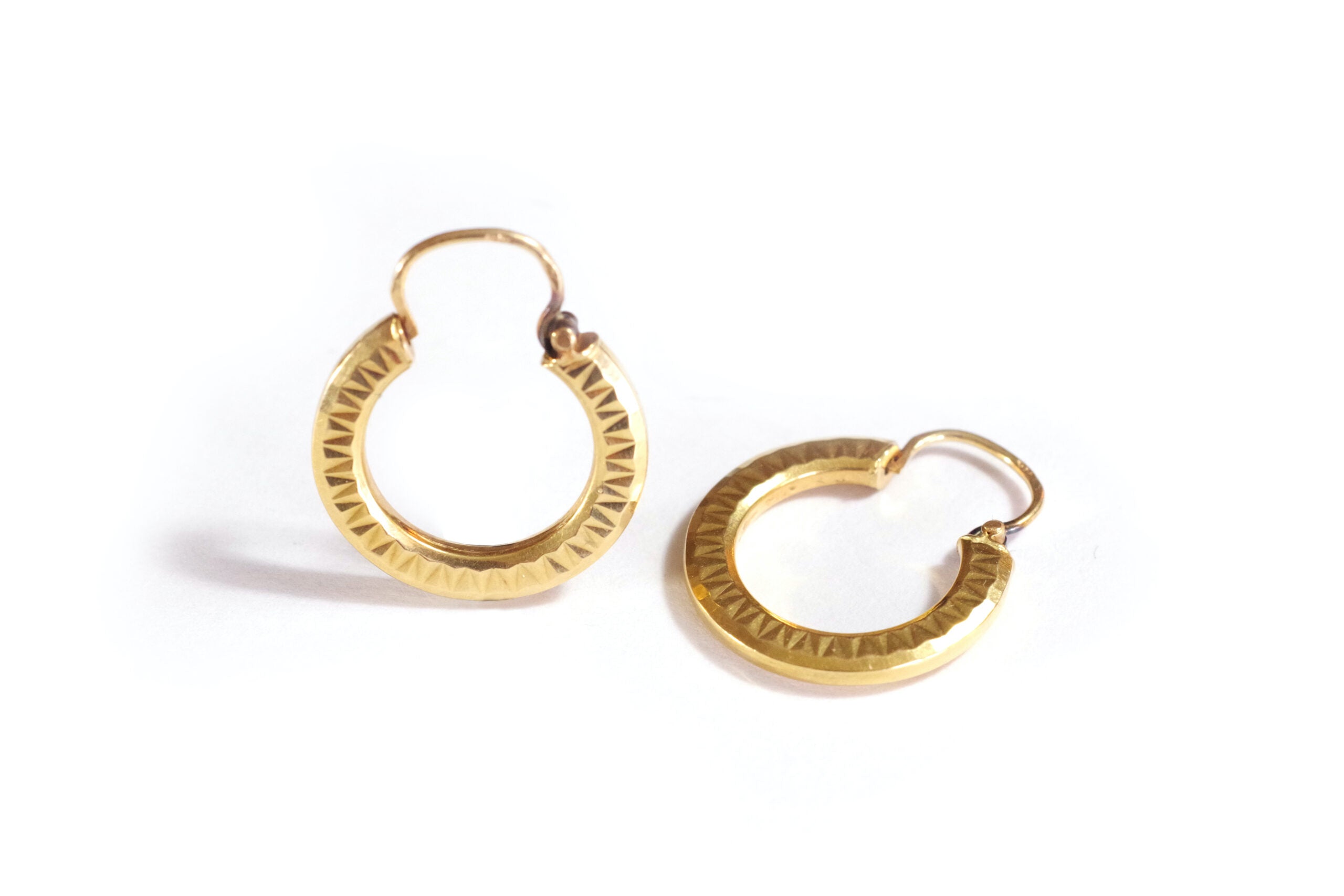 Gold hoop earrings