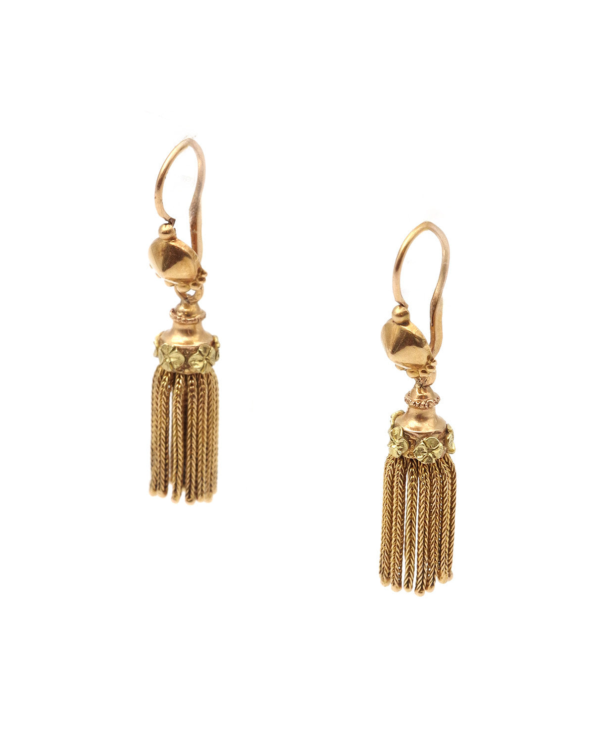 Antique tassel earrings in gold