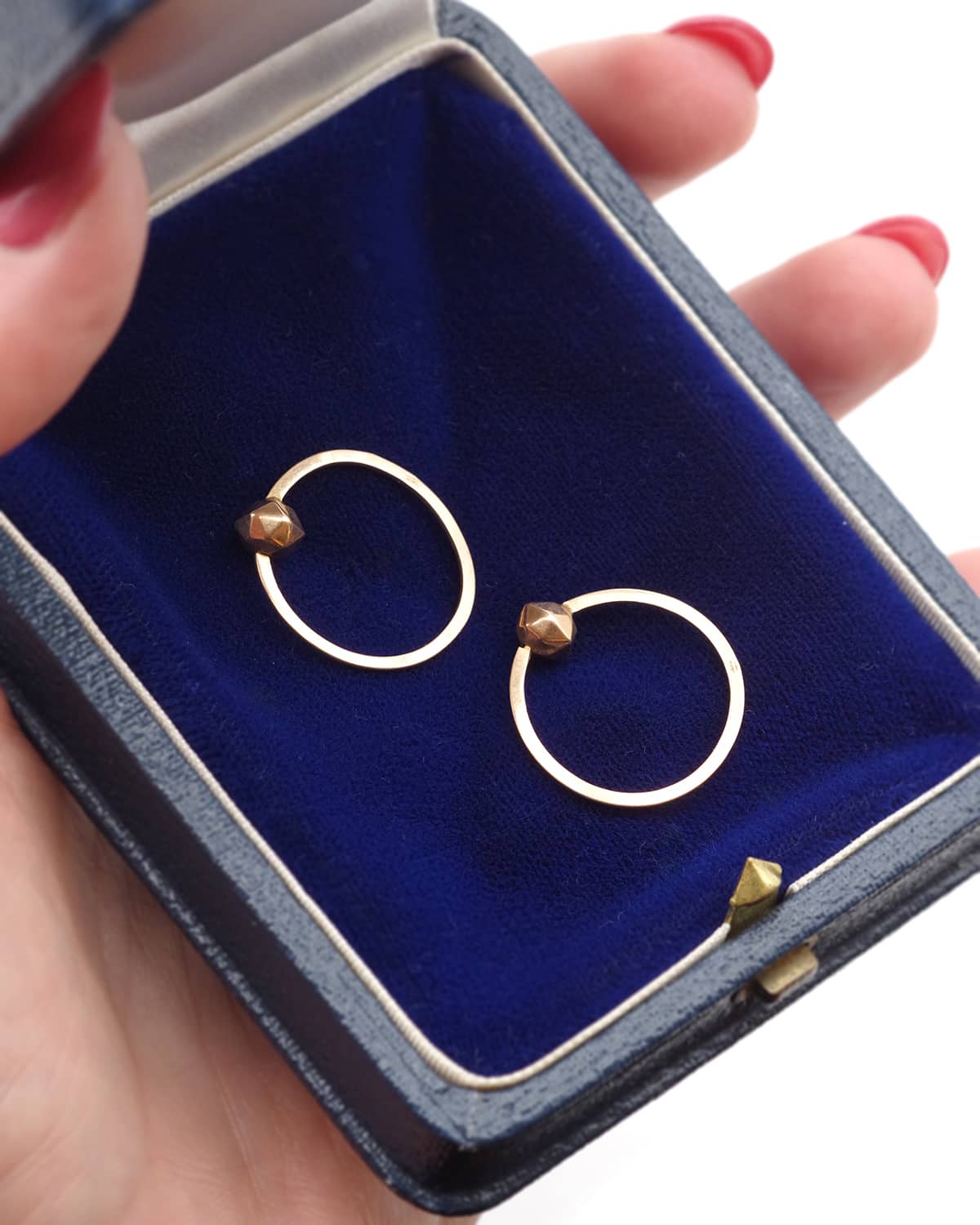 Antique french hoop earrings