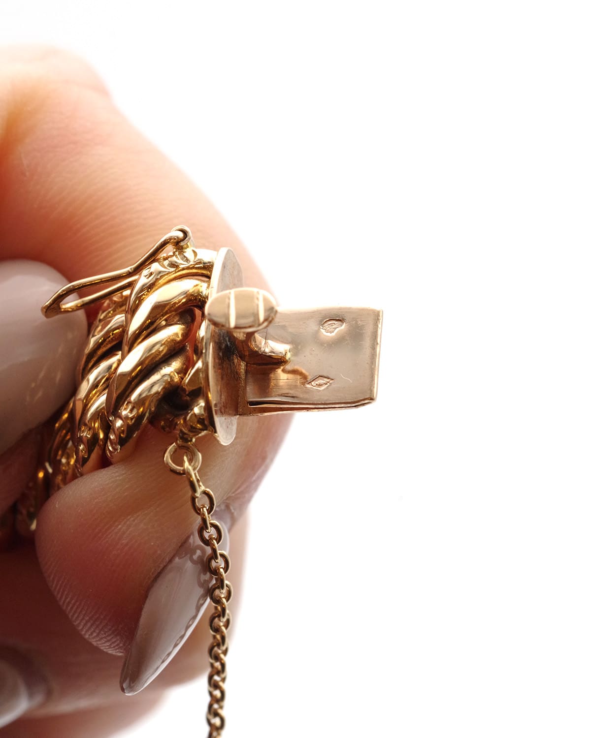 Edwardian gold curb bracelet