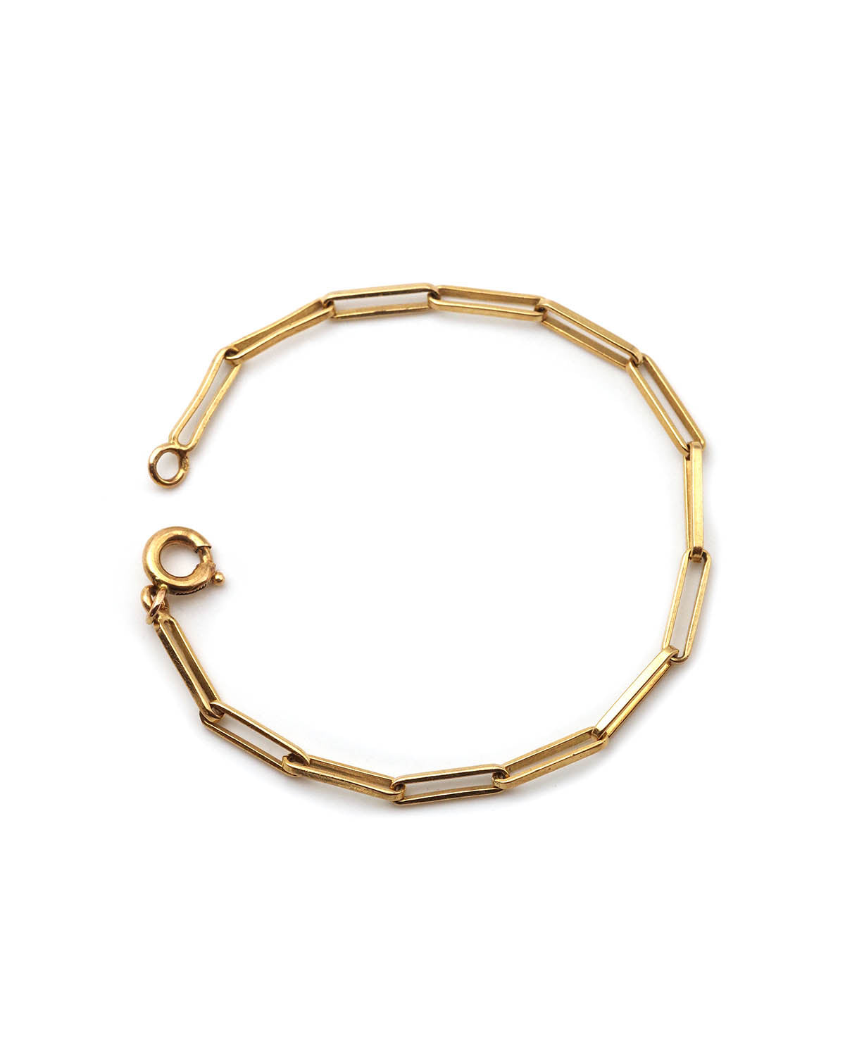 bracelet maille cheval en or