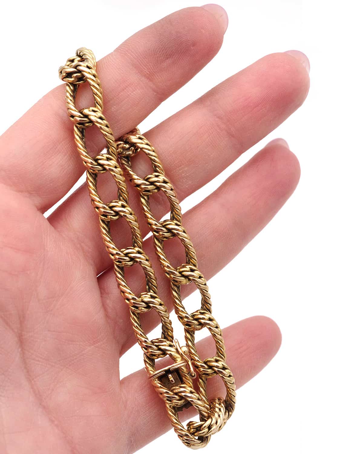 bracelet gourmette en or