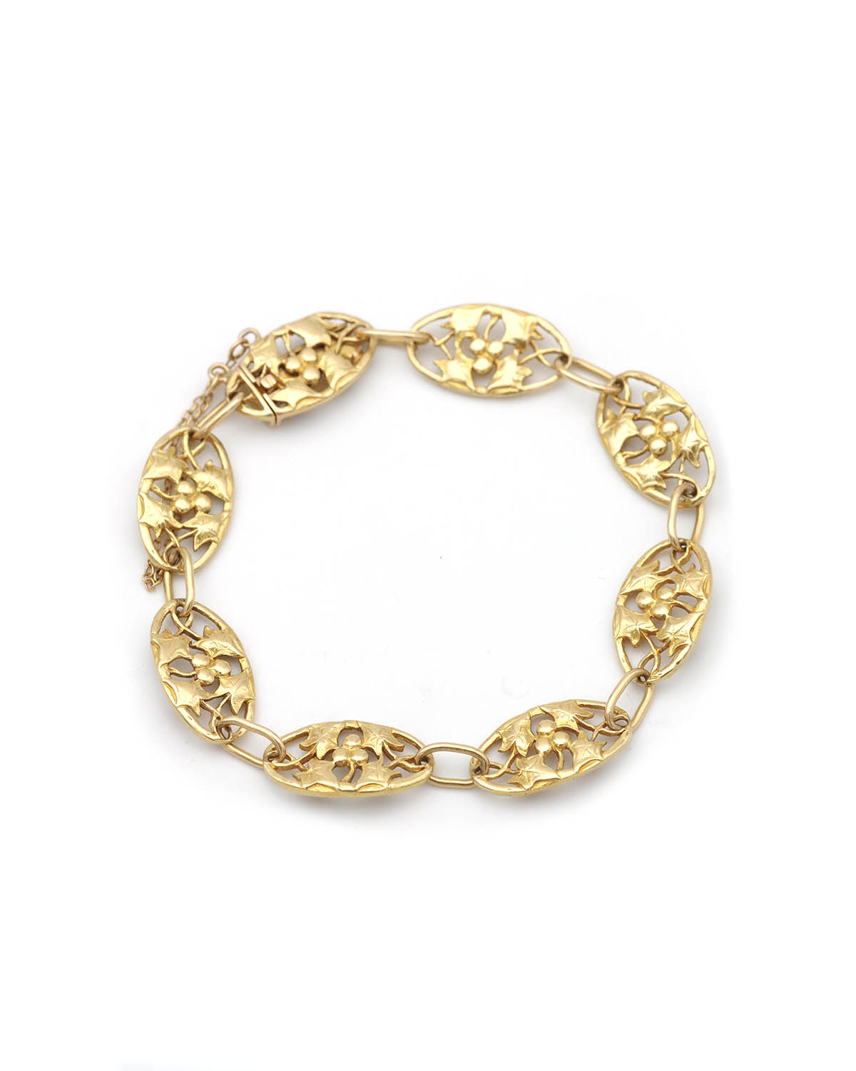 bracelet art nouveau en or