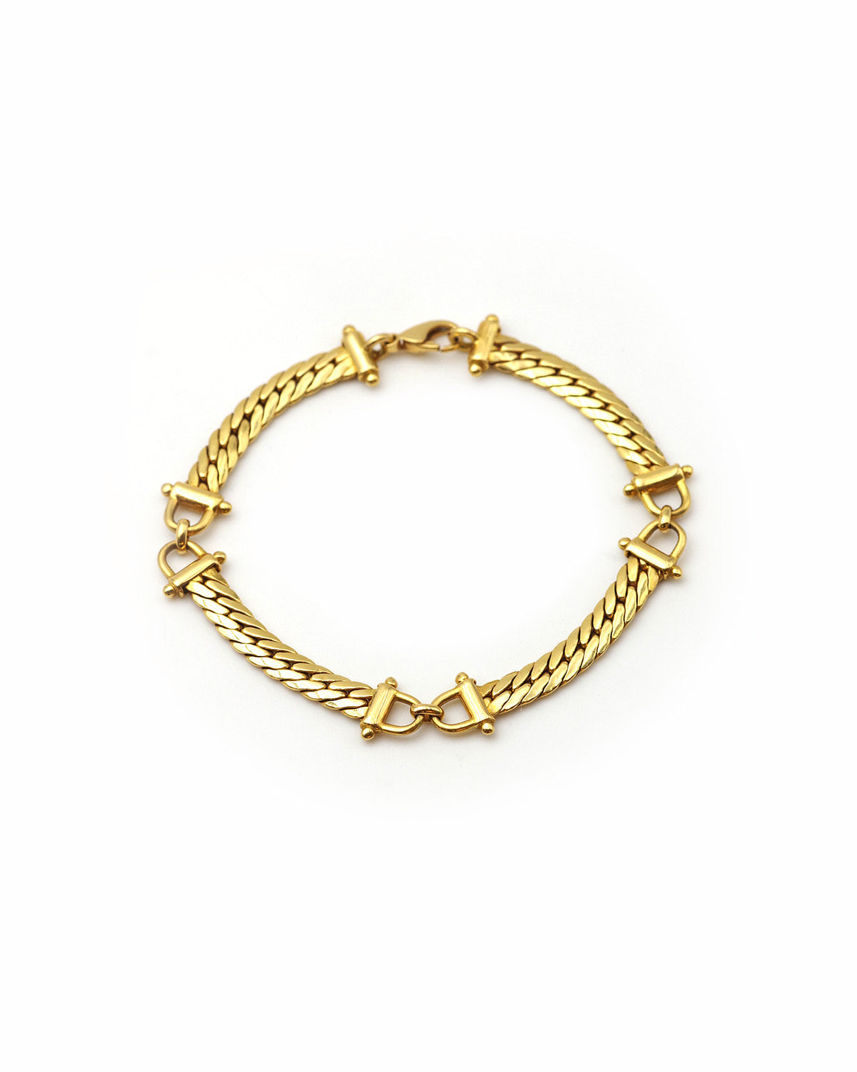 bracelet style Hermes en or