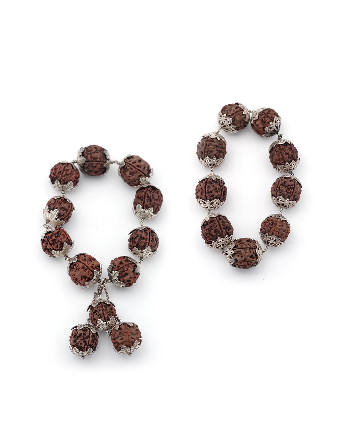 Bracelets en graines et argent, Inde