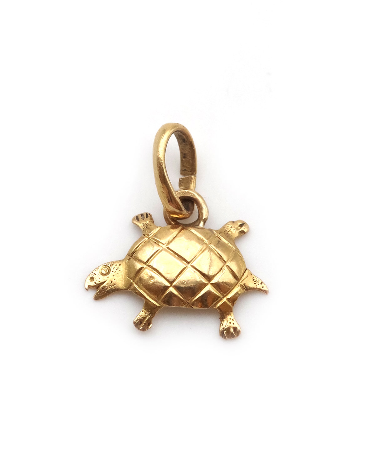 pendentif tortue en or