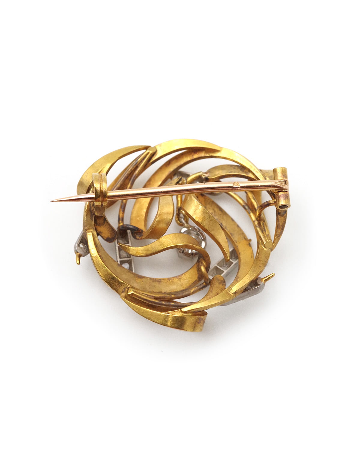 Broche roseaux Art nouveau