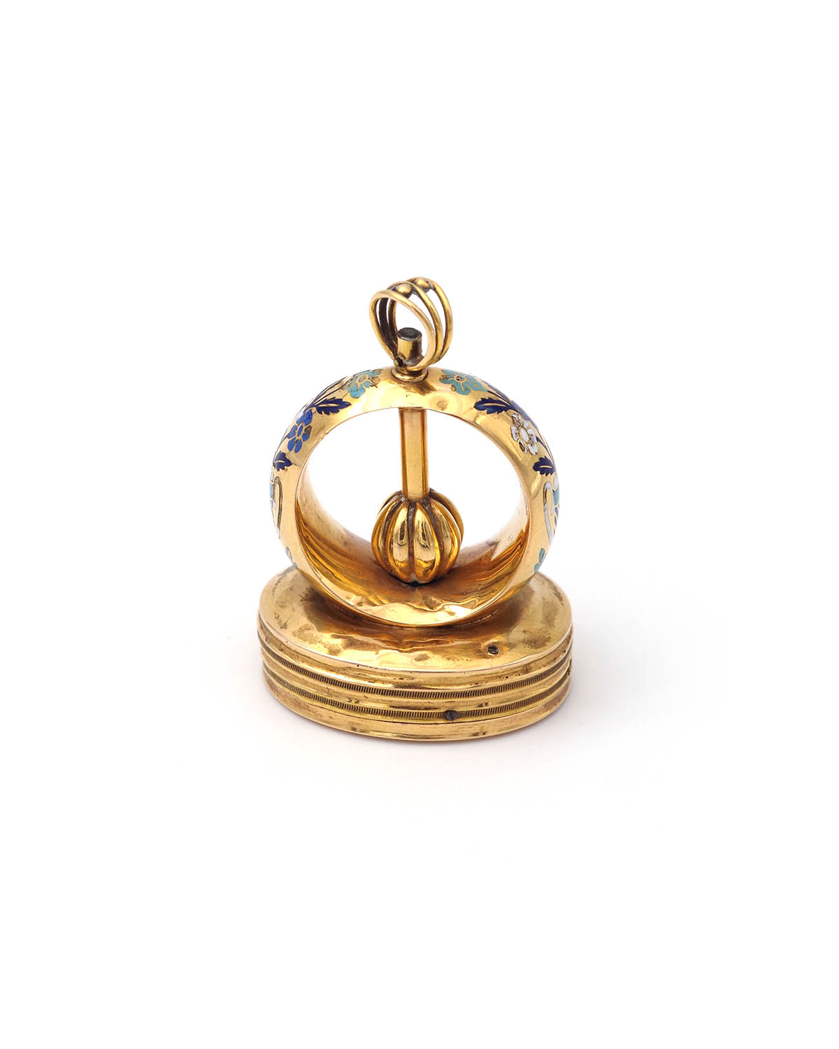 Pendentif cachet musical suisse en or