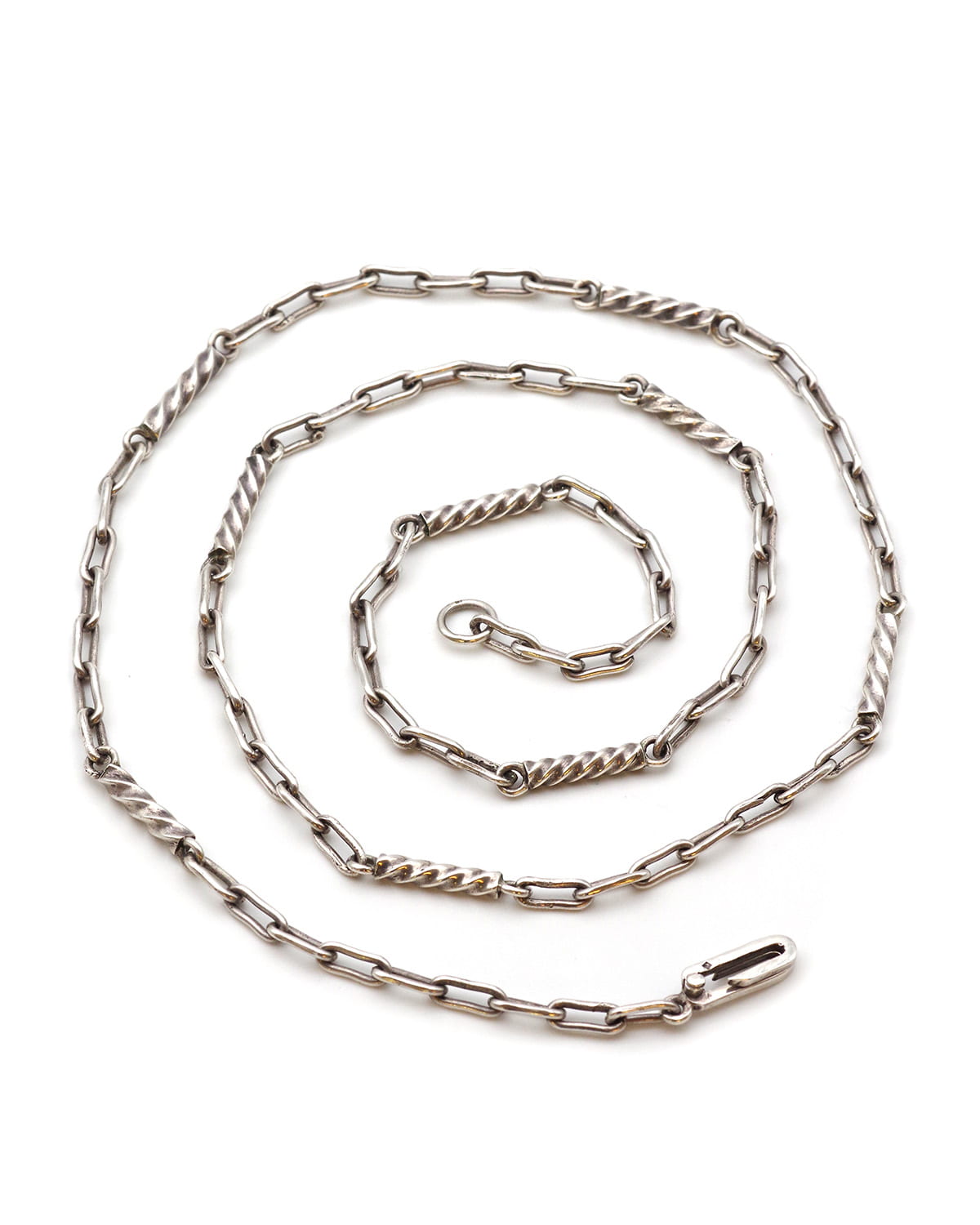 Silver long necklace