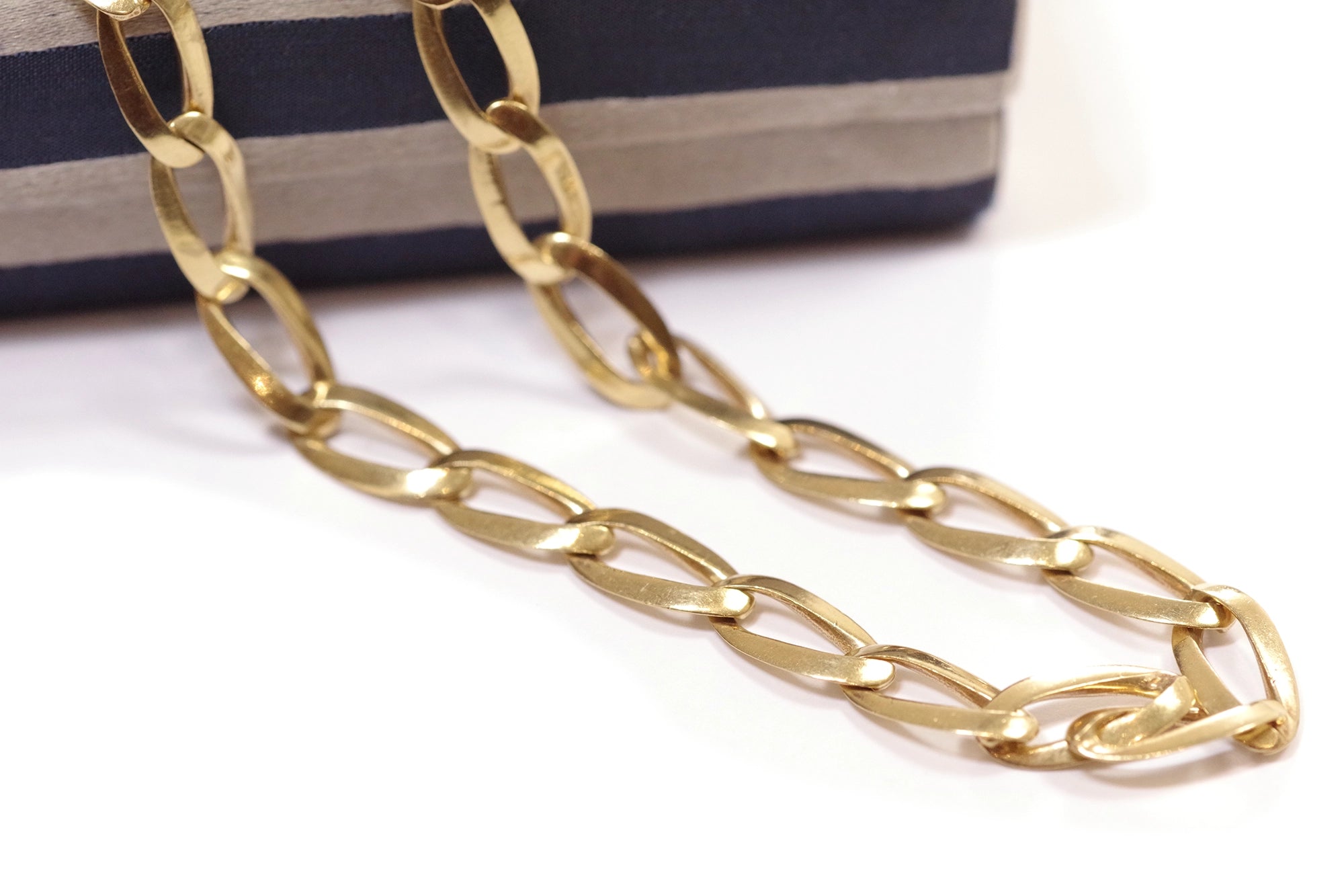 collier chaine maille en or