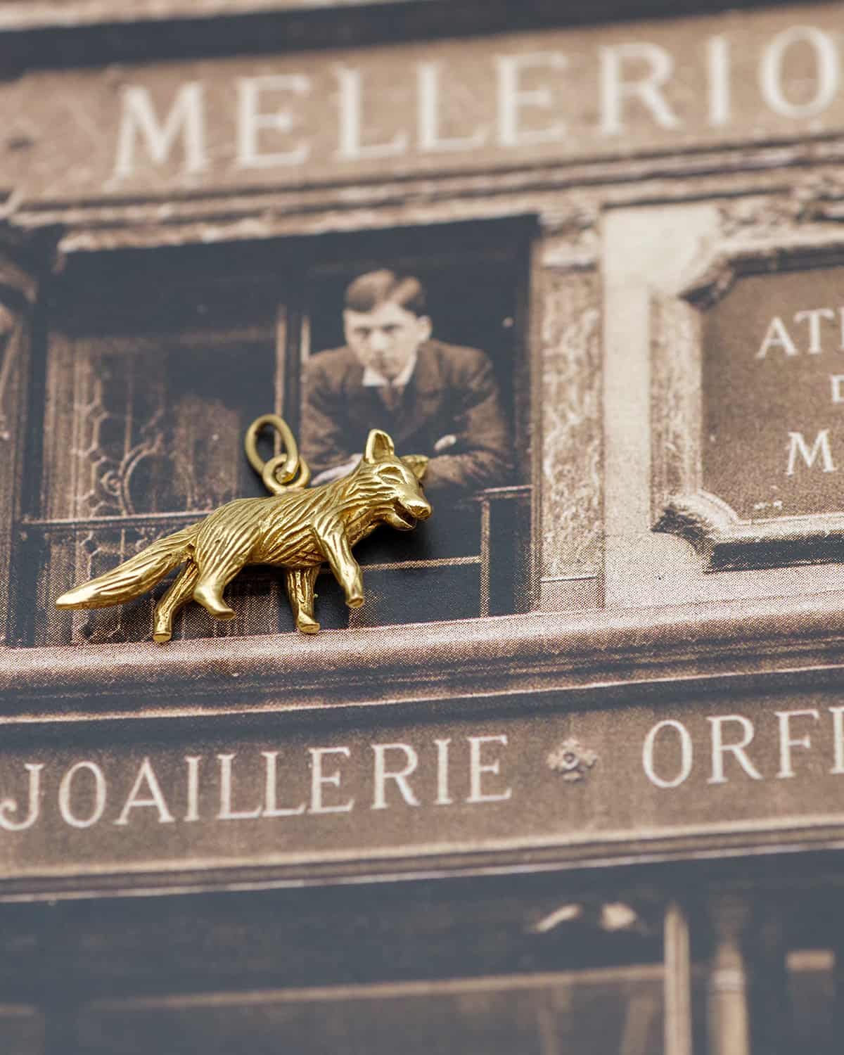 Edwardian gold charm by Mellerio