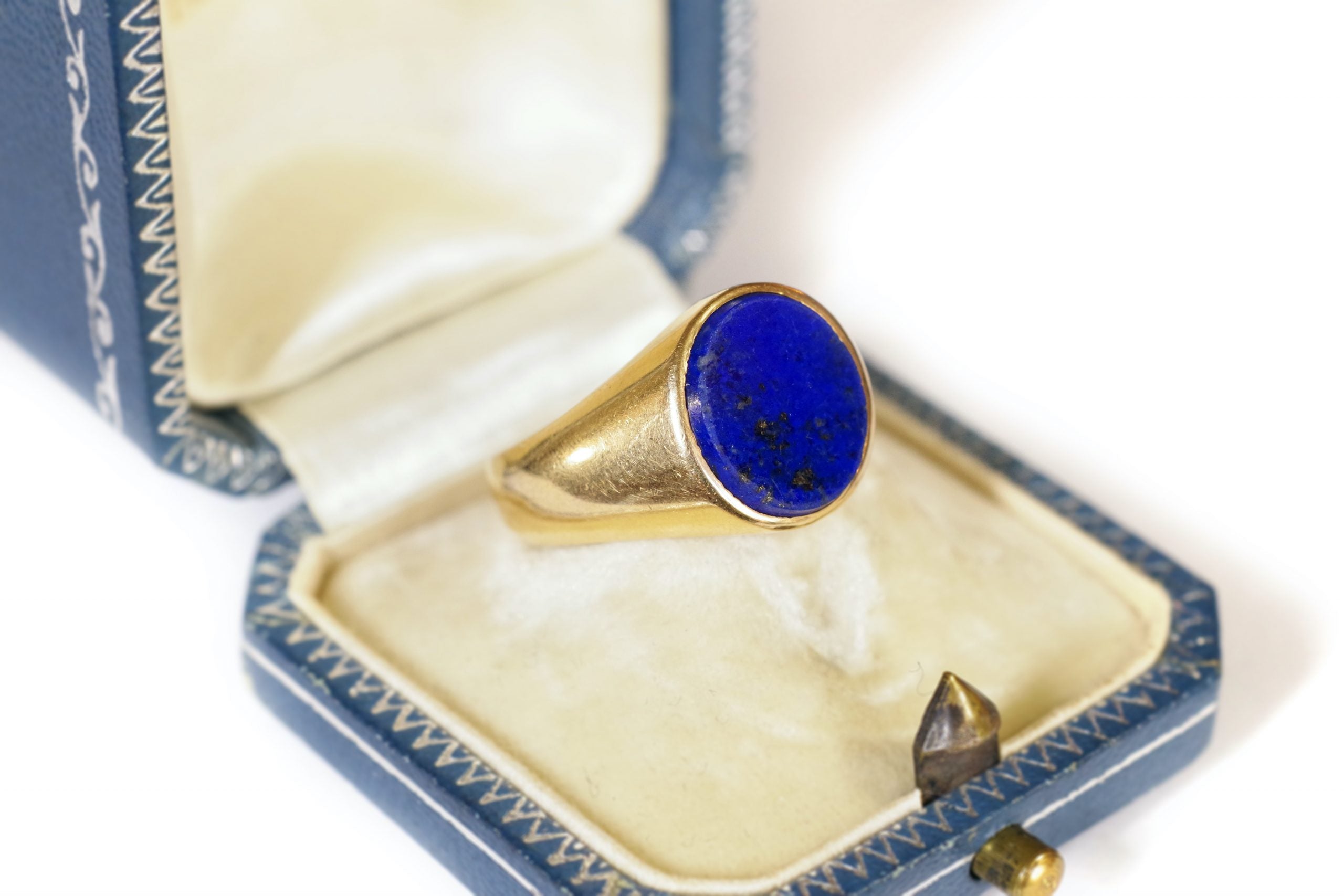 lapis lazuli men ring in gold