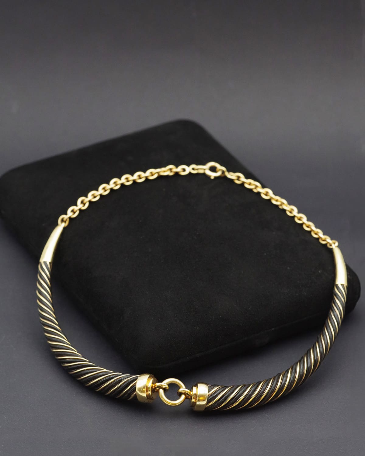Gay freres necklace in gold and silver