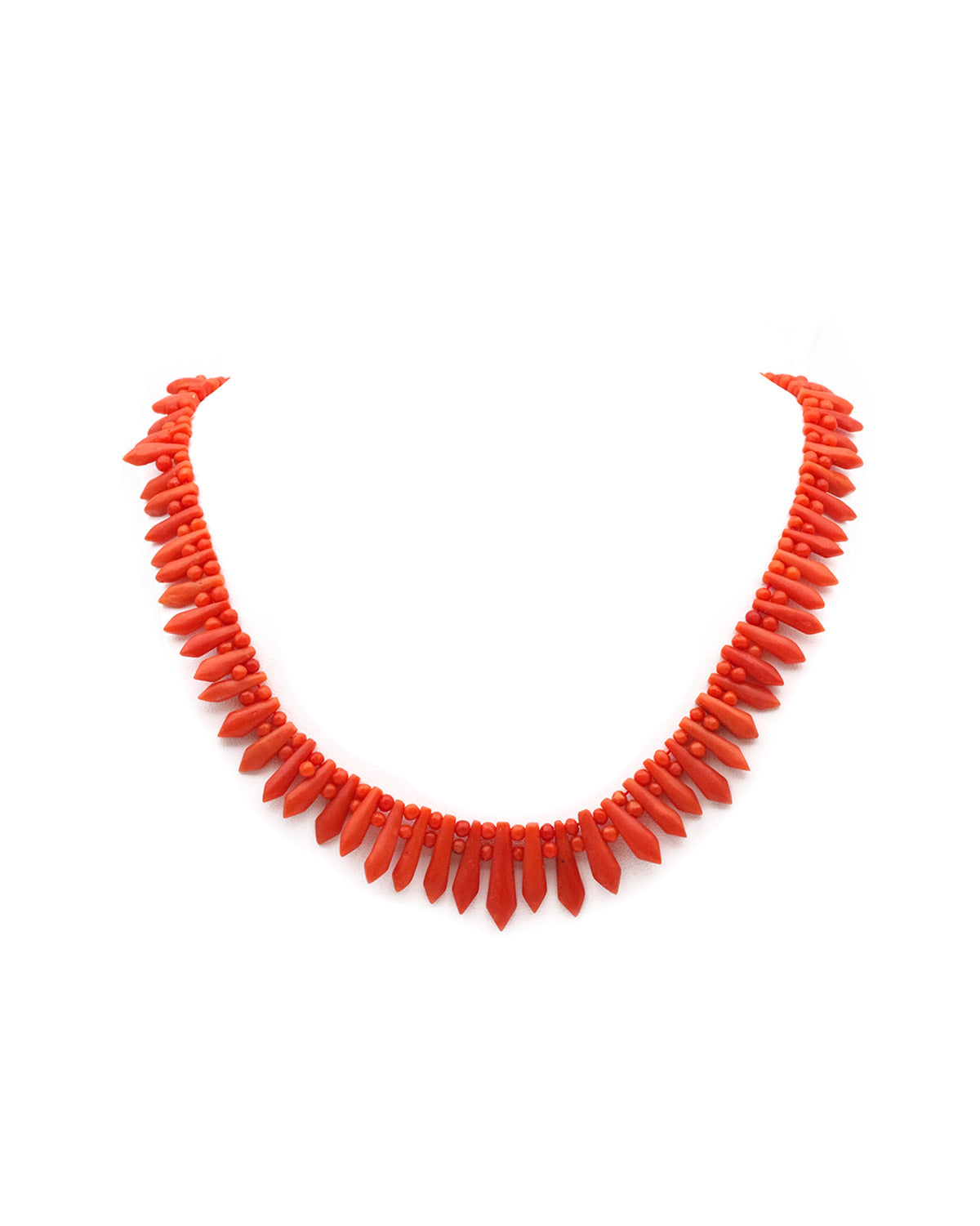 Art Deco coral necklace