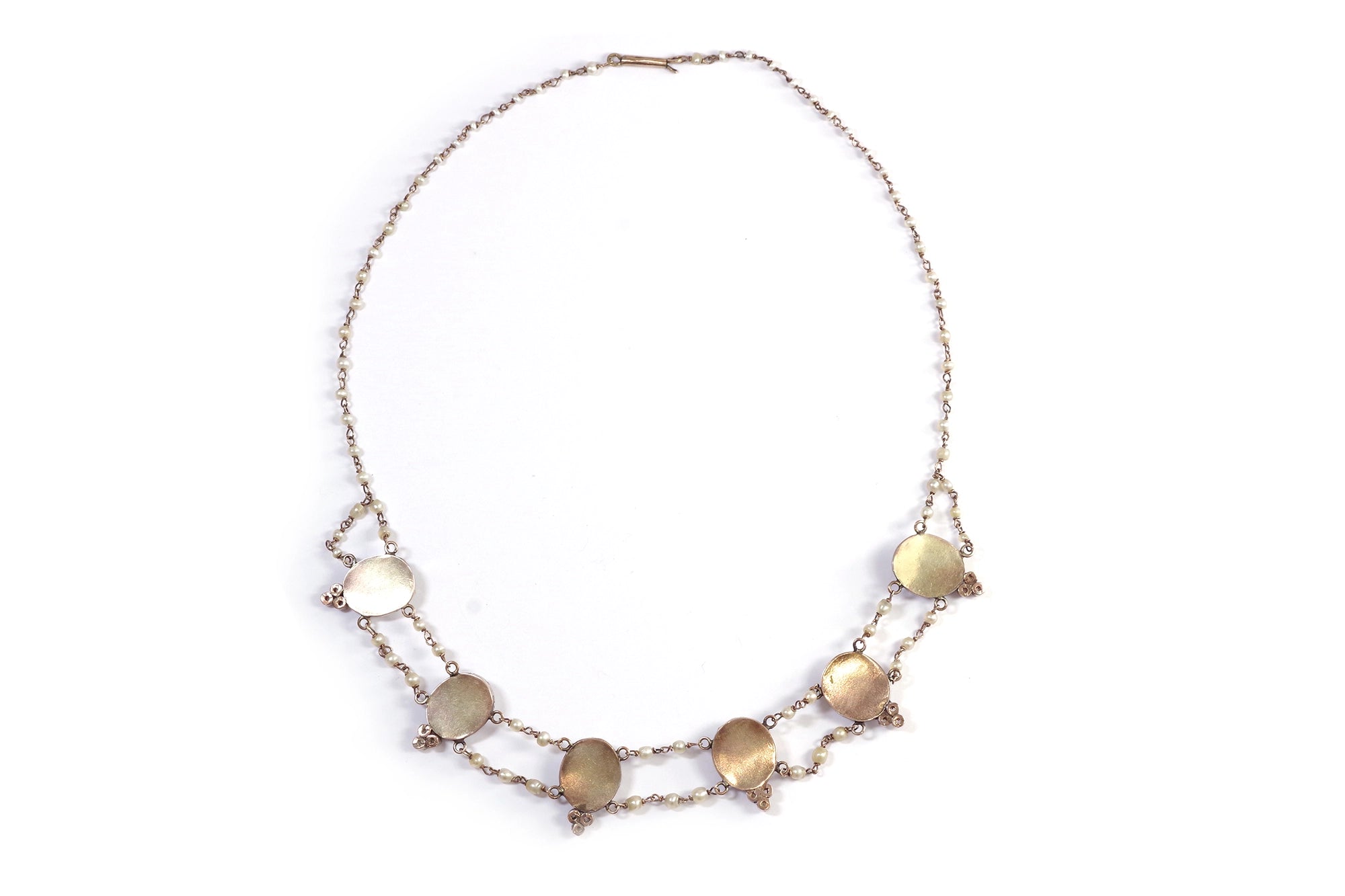 Antique half set necklace earrings