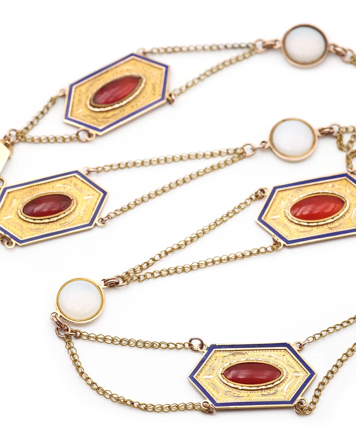 Collier émail en or