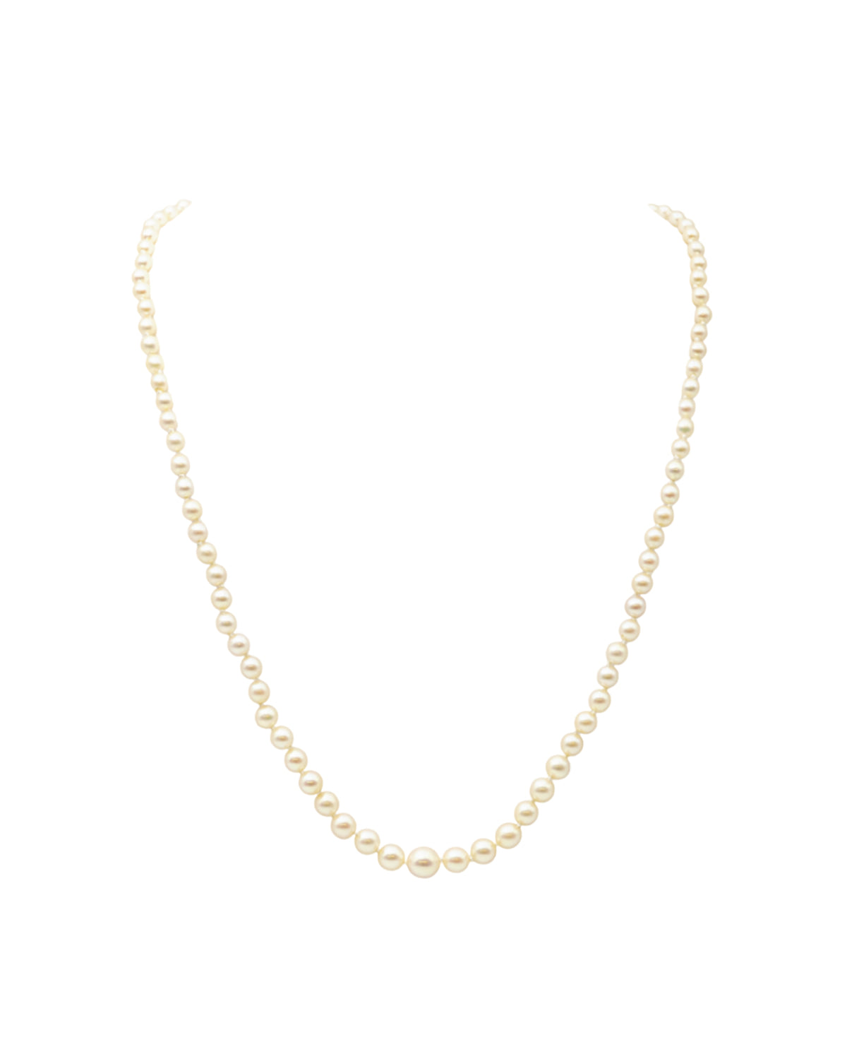 Collier simple perle de culture en chute