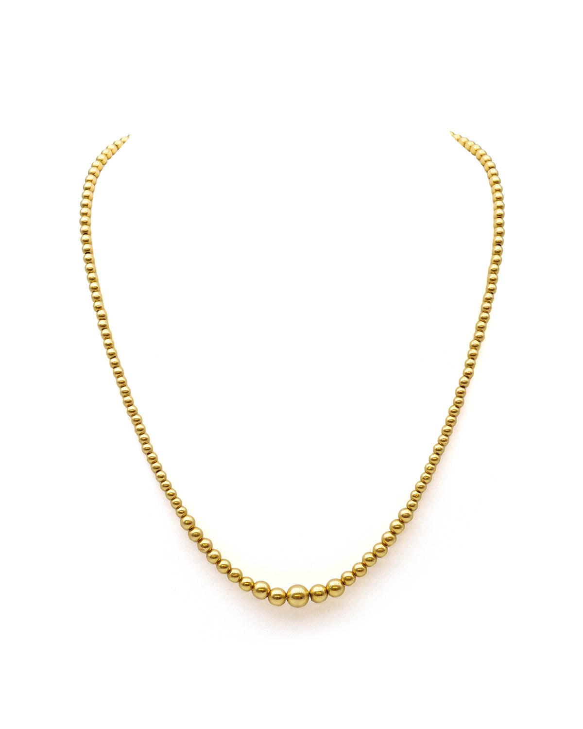 Marseilles necklace gold beads