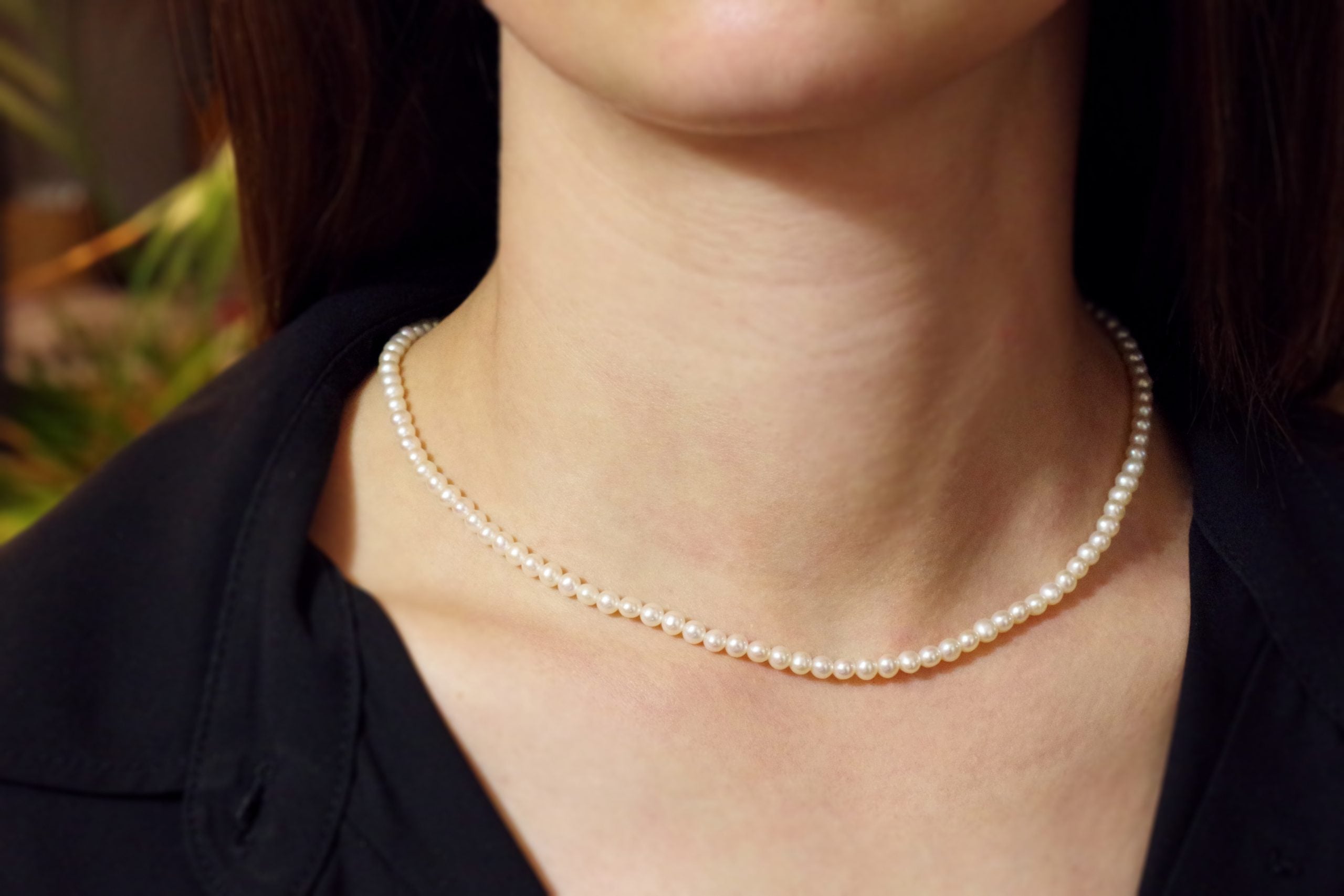 collier de perles en or