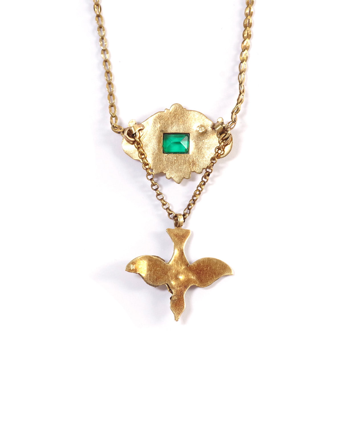 Antique Holy spirit necklace in gold