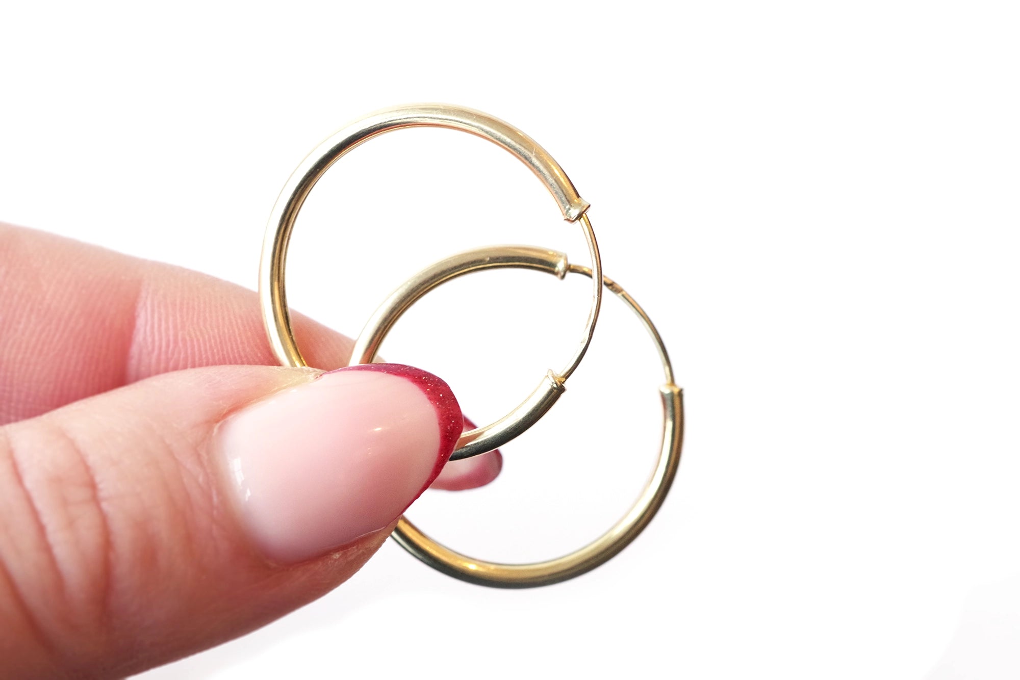 Créoles fines en or