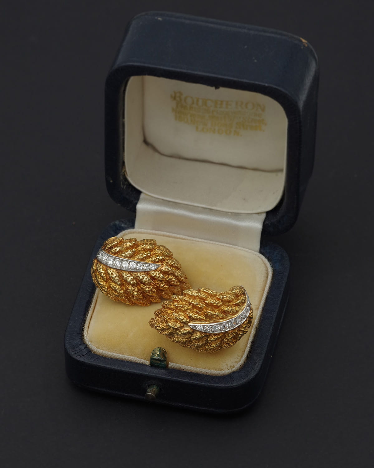 Boucheron Paris feather ear clips