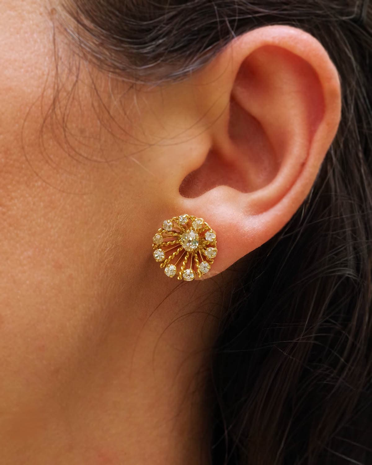 Vintage diamond earrings