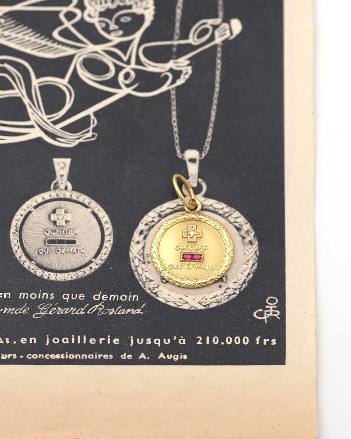 Medaille Augis 1900 en or