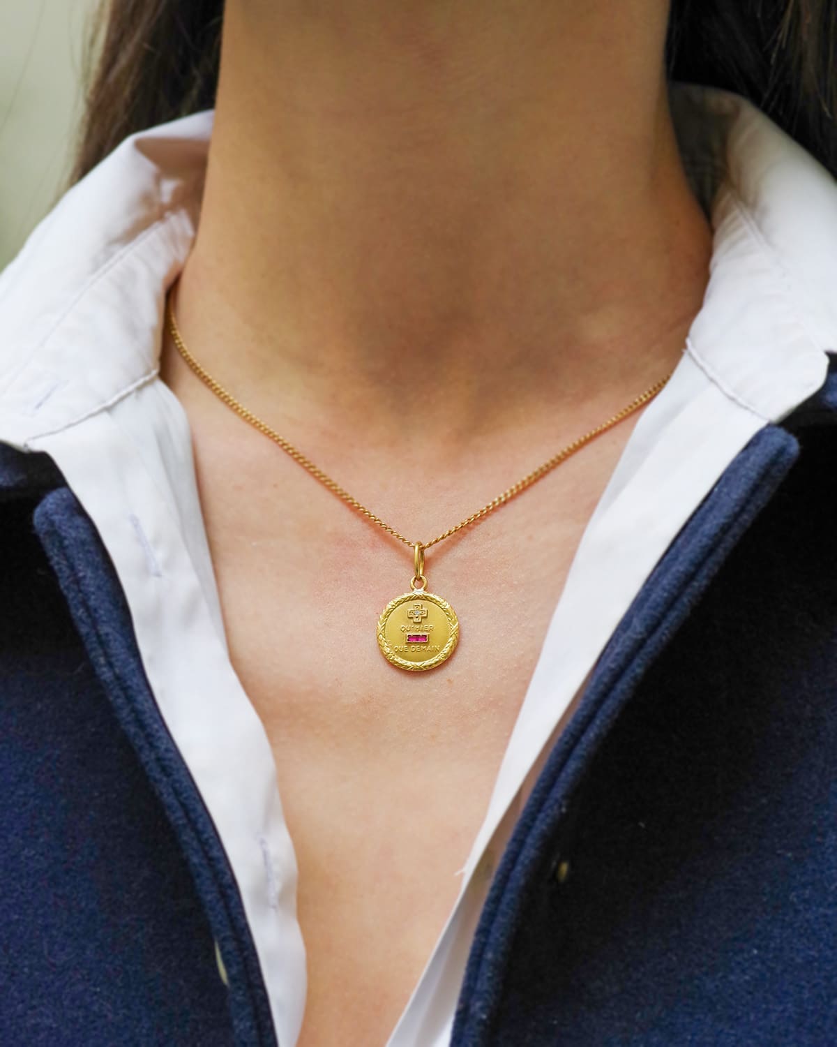 Medaille augis laurier