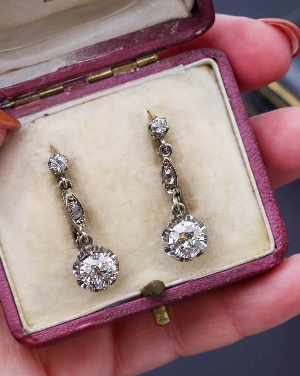 Belle Epoque diamond earrings