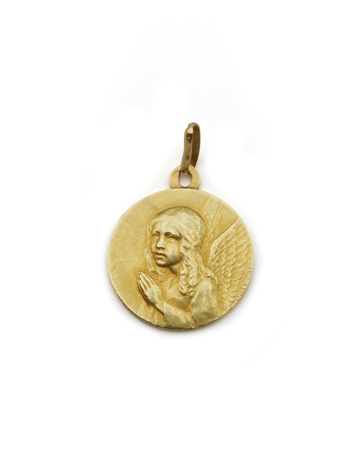 Broche De Deuil En Or Et Jais - Style Art Nouveau - Poinçon Tête D'Aigle - Occasion