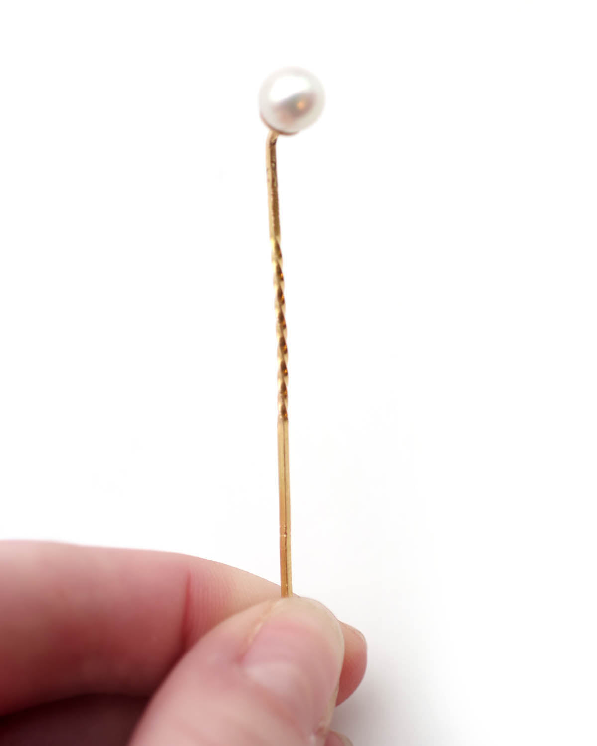 Epingle perle de culture en or