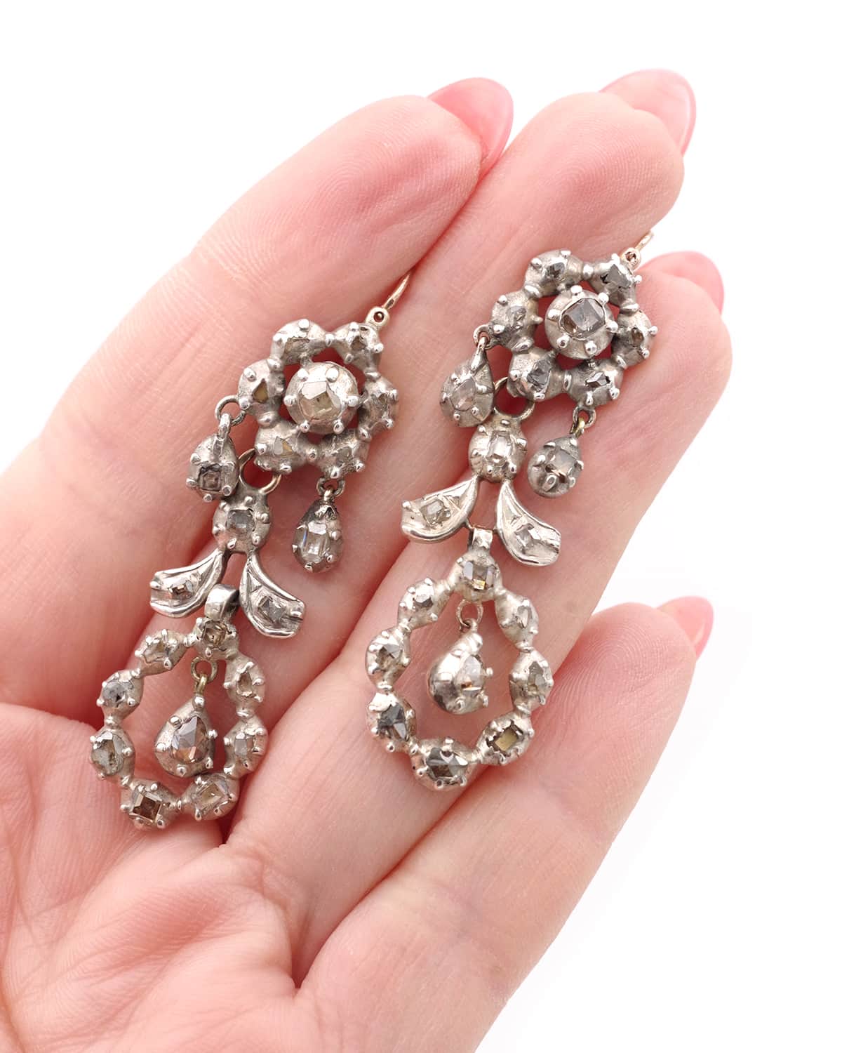 pendants d'oreille diamants en or