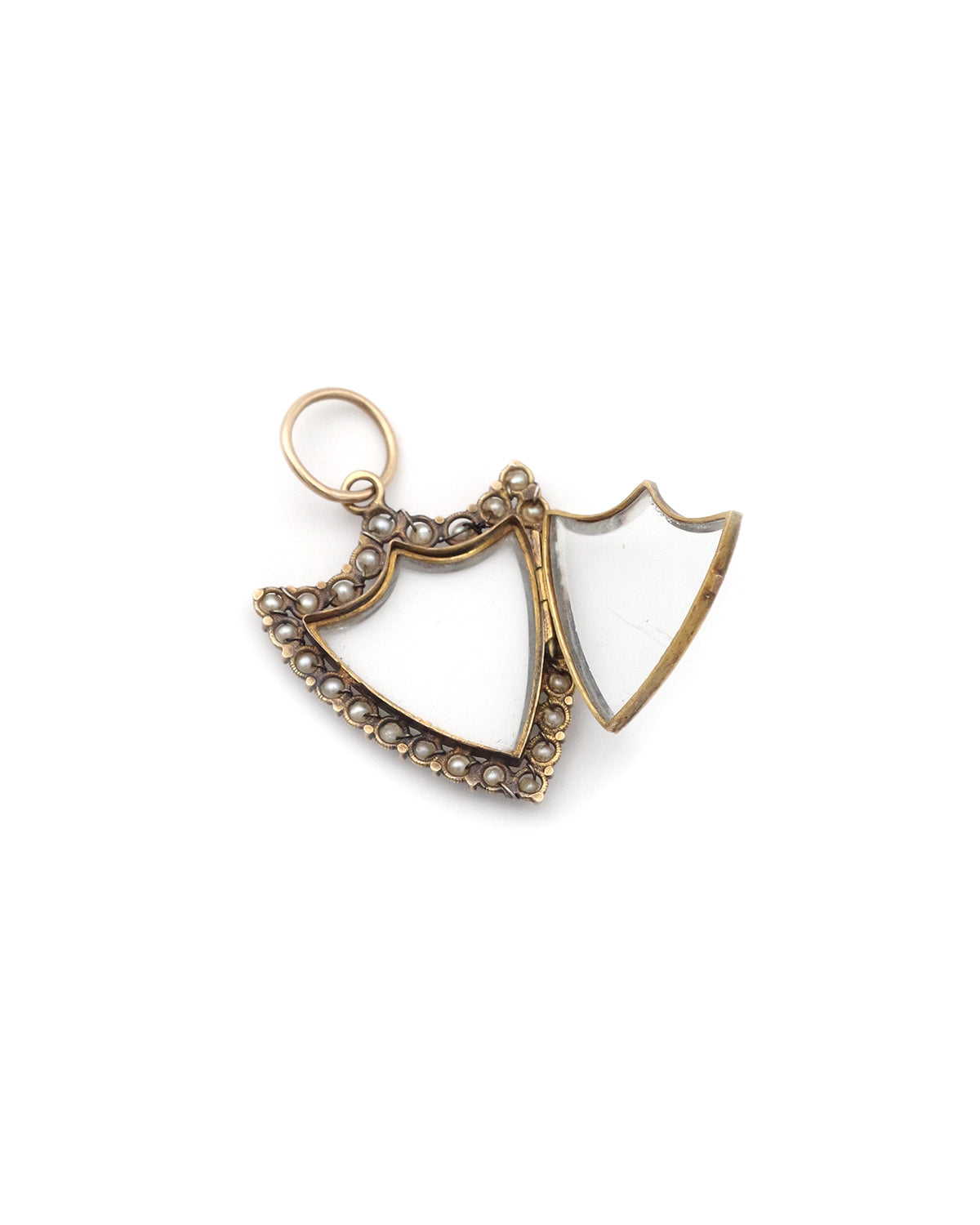 Georgian shield locket pendant