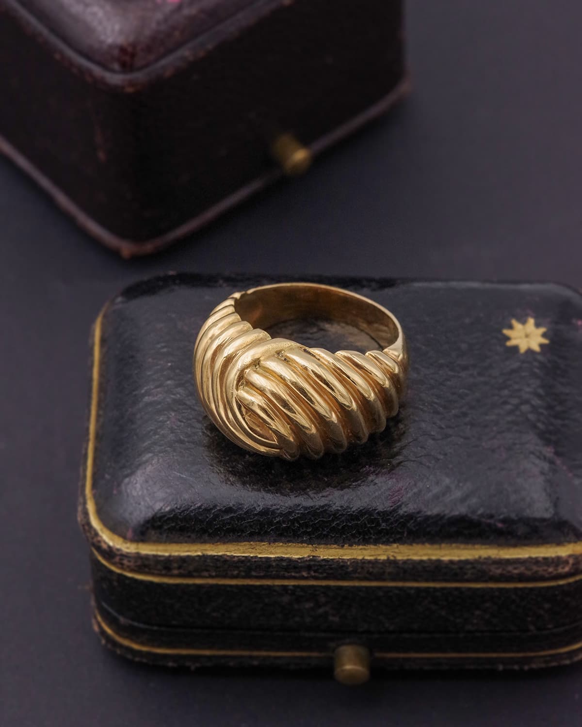 Gold dome ring