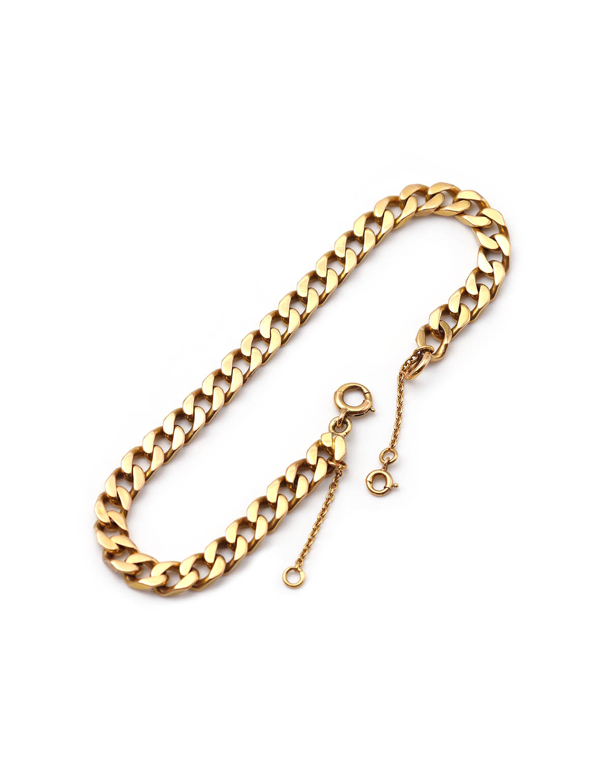 Antique curb gold bracelet
