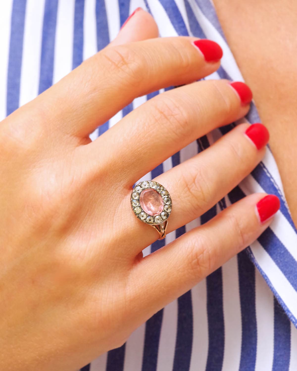 bague marguerite ancienne en or