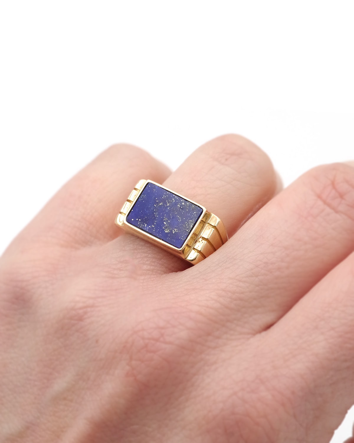 Lapis lazuli tank ring