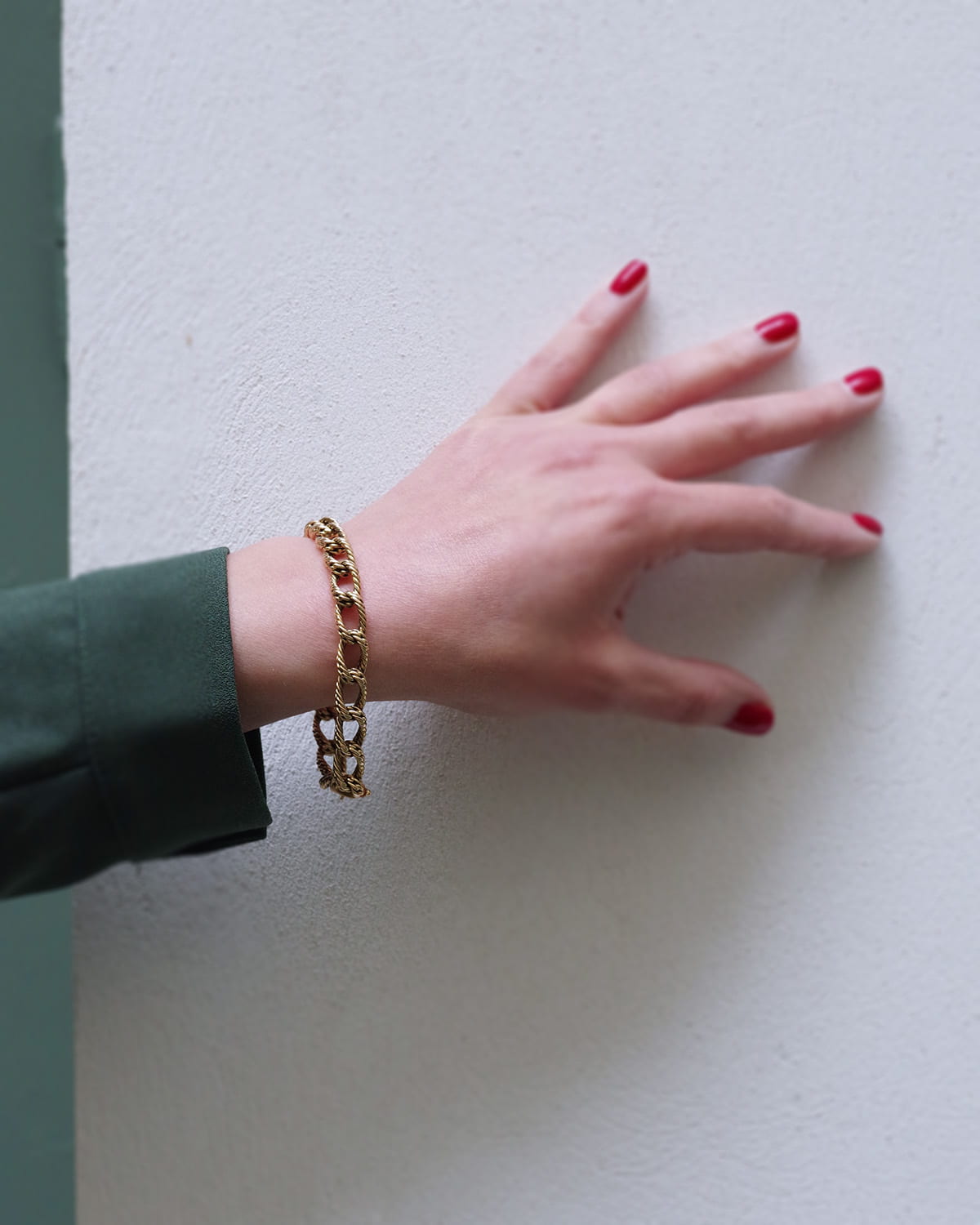 Bracelet en or maille gourmette
