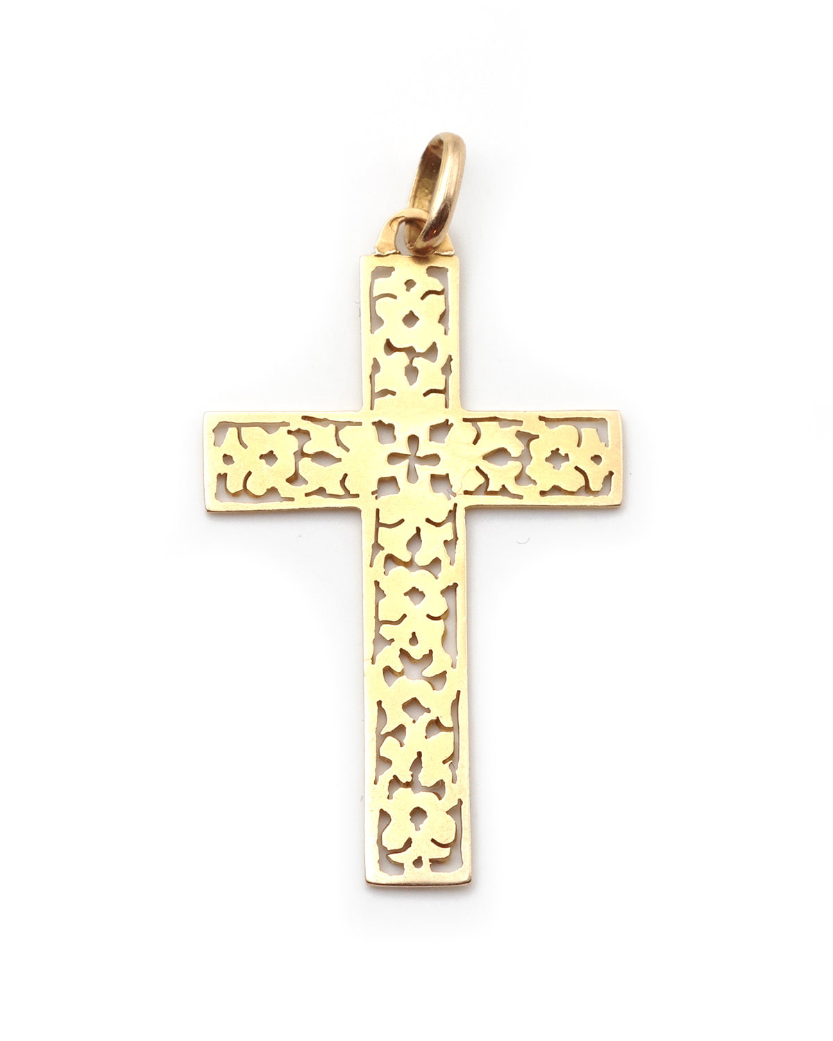 Gold cross pendant