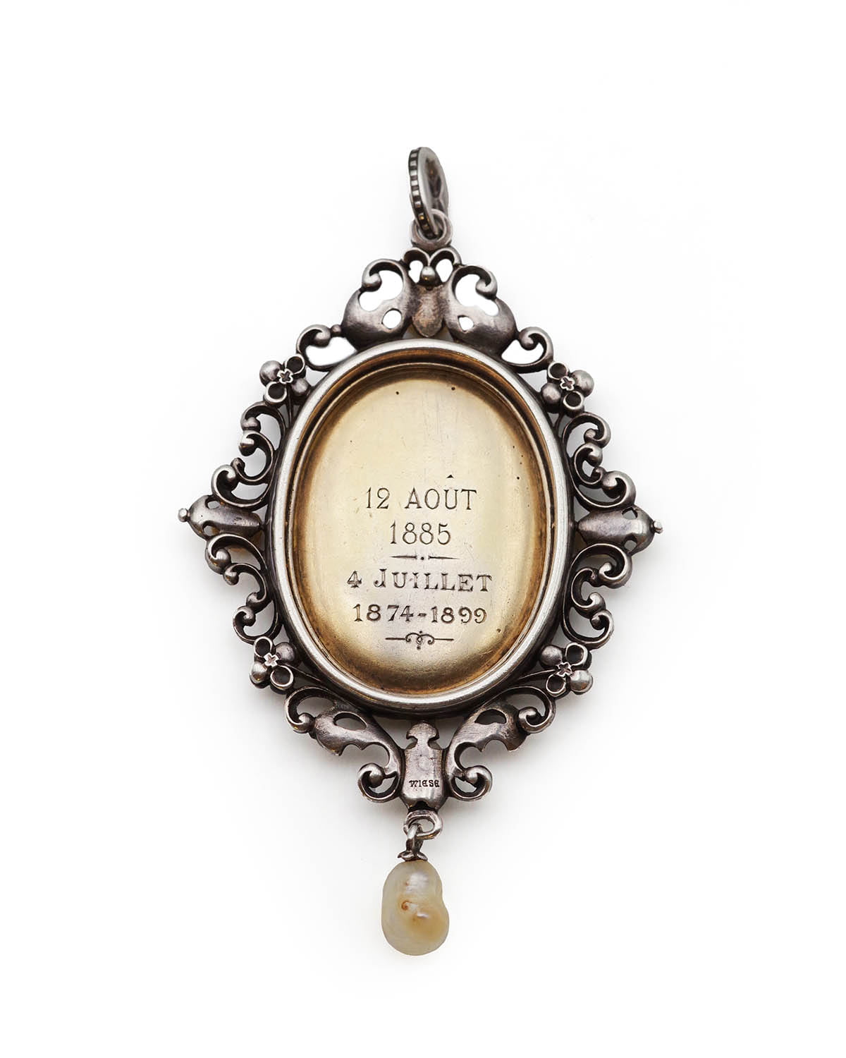 Victorian silver pendant by Wiese